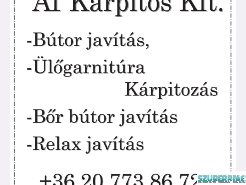 Bútor kárpitos