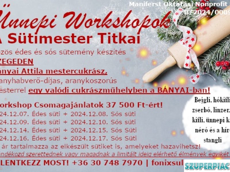 A Sütimester Titkai  WORKSHOP