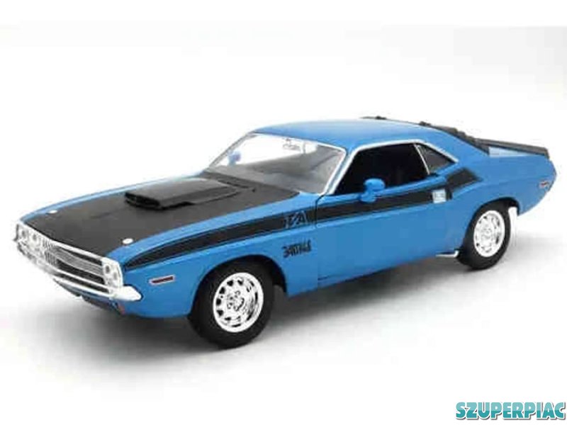 Dodge Challenger TA 1970 kék modellautó