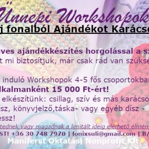 Álmodj Fonalból Ajándékot Karácsonyra WORKSHOP