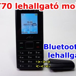 LEHALLGATÓ BT70 MOBILTELEFONNAL ÉS BLUETOOTHAL IS