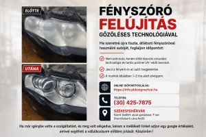 Fényszóró búra felújítás gözöléssel