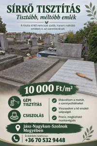 Sírkő tisztítás